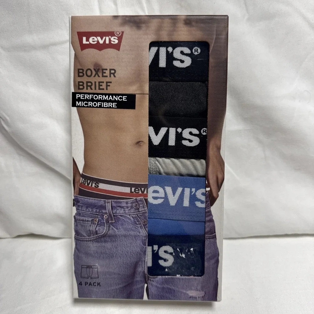 Levi's Men's Boxer Briefs Size Large Pack Of 4